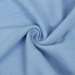 Ткань Футер 3-х нитка, Петля, цвет Светло-Голубой (на отрез)  в Архангельске