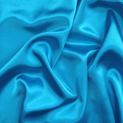 *Ткань Атлас-сатин, цвет Голубой (на отрез)  в Архангельске