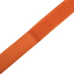 Контактная лента 25мм цвет Оранжевый (велькро-липучка, на отрез)  в Архангельске